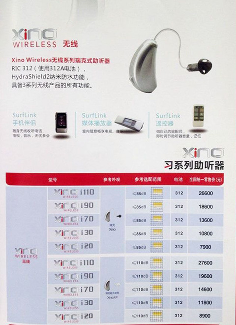 赣州习系列助听器价格